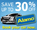 Save up to 30% off with Alamo