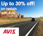Save up to 30% off a weekly rental with Avis!