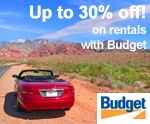 Up to 30% off rentals from Budget