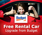 Free Rental Car Upgrade from Budget