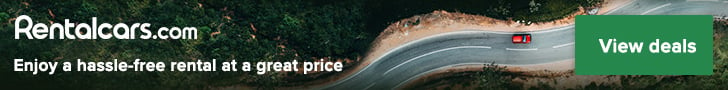 Banner for RentalCars.com to save money on car hire