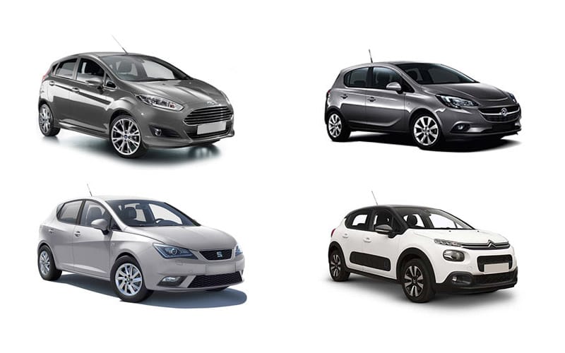 Ford Fiesta, Vauxhall Corsa, Seat Ibiza, Citroen C3