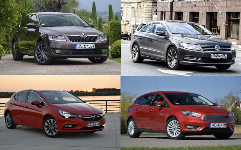Skoda Octavia, VW Passat, Opel Astra, Ford Focus