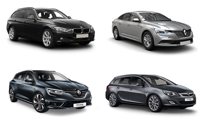 BMW Serie 3 Tourer, Renault Talisman, Renault Mégane Estate, Opel/Vauxhall Astra Estate