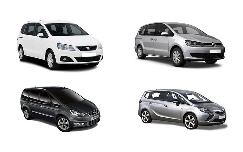 Seat Alhambra, Volkswagen Sharan, Ford Galaxy, Vauxhall Zafira